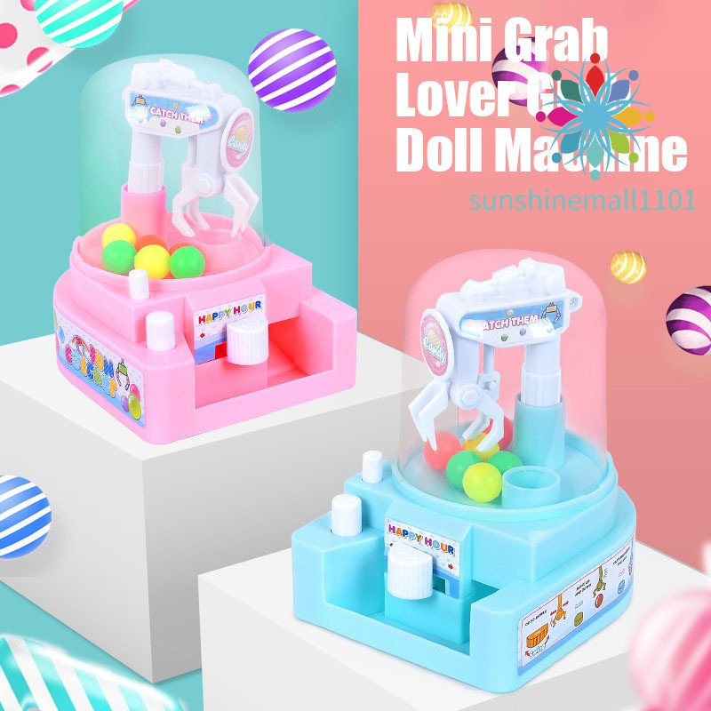 Sm01 Mini Claw Machine Kids Grab Ball Candy Doll Machine Toy For Kids Toys Gift Shopee Malaysia