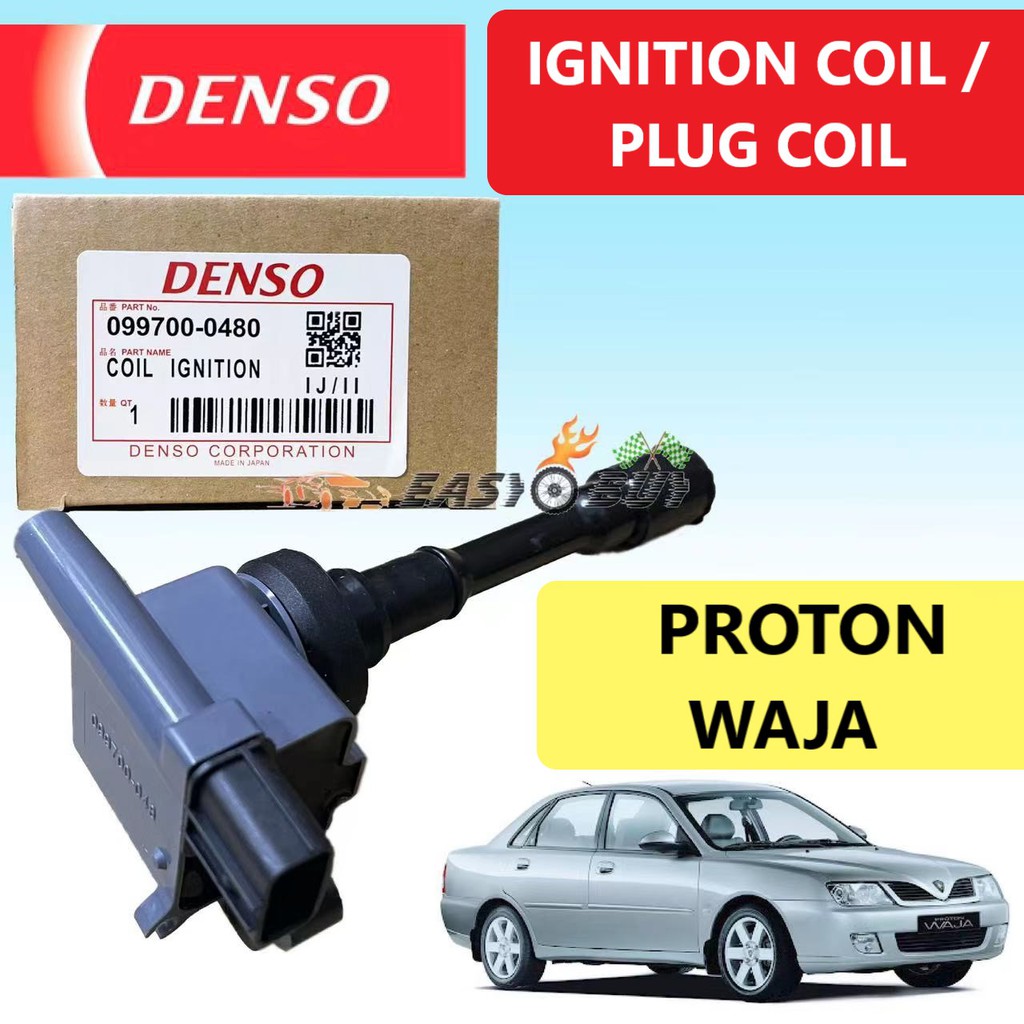 ( 100 ORIGINAL ) DENSO JAPAN IGNITION COIL / PLUG COIL PROTON WAJA 1.
