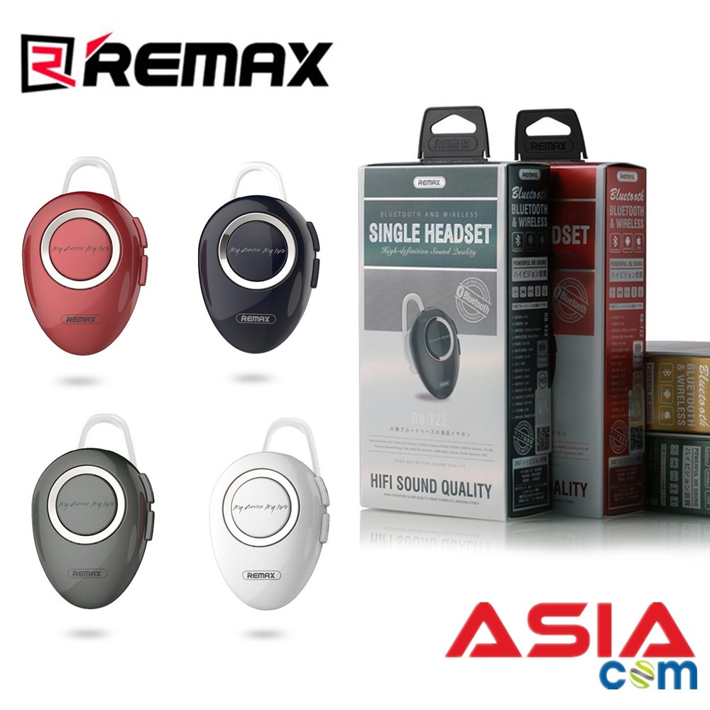 Academie rijk atomair Remax RB-T22 360°High Definition Sound Quality Single Side 4.2 Bluetooth  Headset | Shopee Malaysia