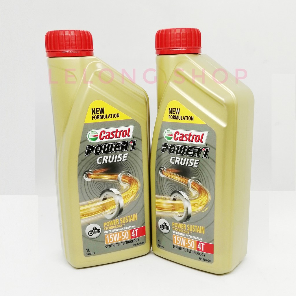 CASTROL POWER 1 CRUISE 4T 15W-50 (1L) ENGINE OIL MINYAK ...