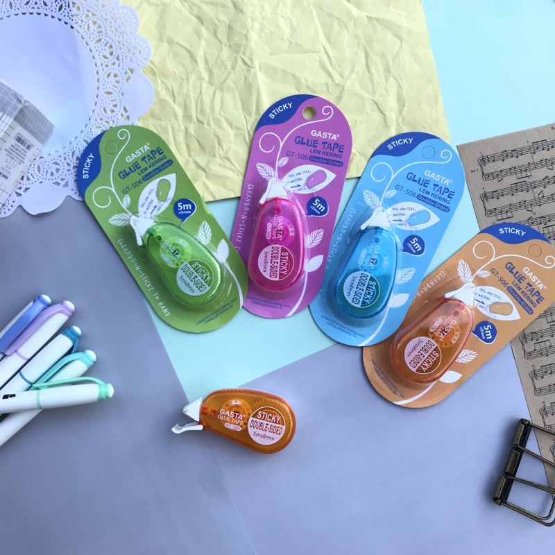 (Gsb Official) Glue Tape Roller 5 Meters Adhesive Roll Glue Roller