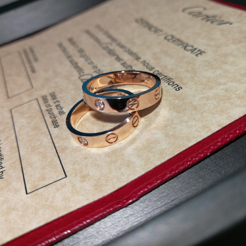 Cartier LOVE classic couple ring narrow 
