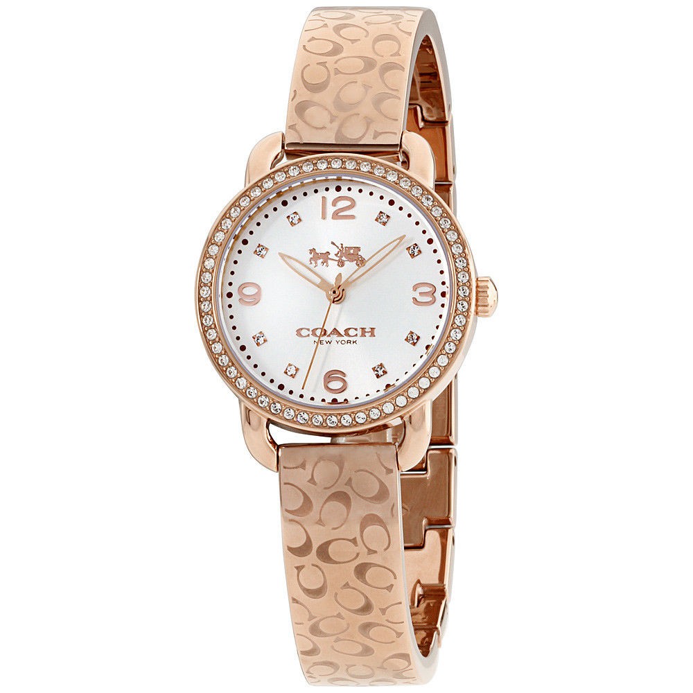 Original Coach Watch Delancey Rose Gold Stainless-Steel Case Bracelet  14502355 | Shopee Malaysia