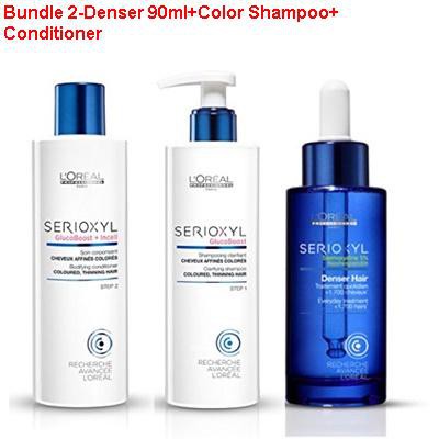 Hair Loss Tonic Loreal Serioxyl Denser Black Thicker Shampoo