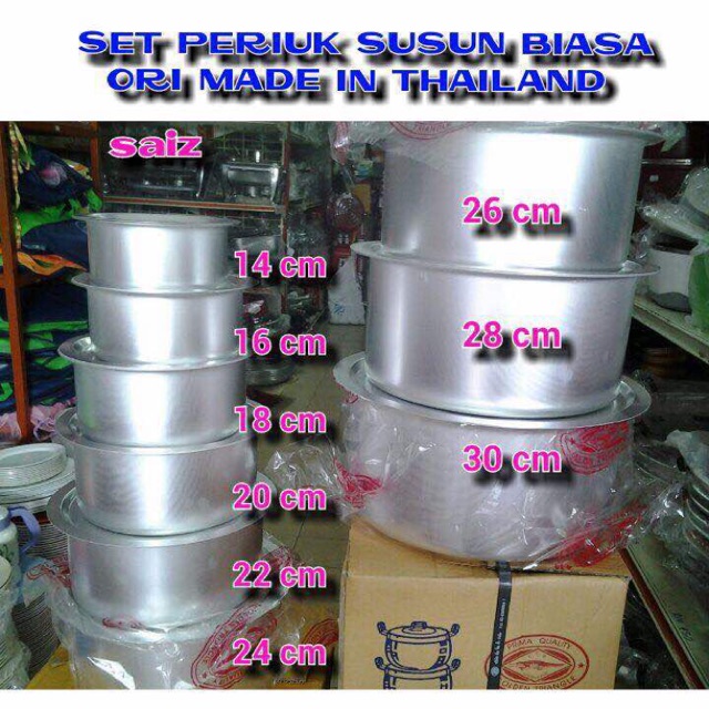 Periuk Susun Cap Buaya JIDIN ORIGINAL READYTSOCK | Shopee Malaysia