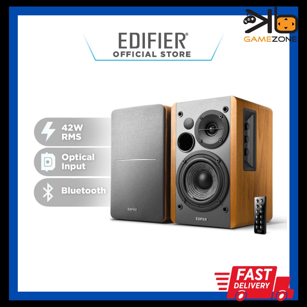 (PREMIUM SOUND) Edifier R1280DB Bluetooth Bookshelf Speakers Optical