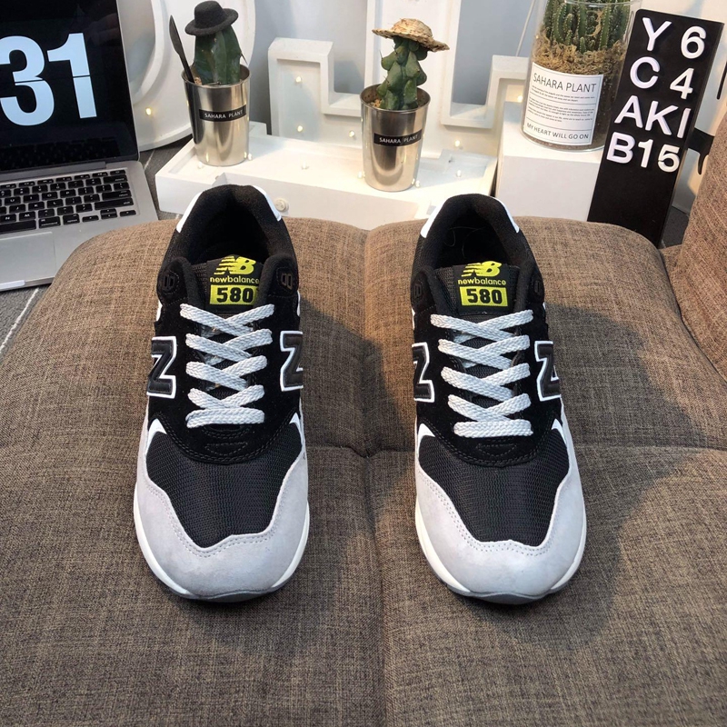 New Balance 580 Men And Women S Shoes High Quality Retro Jogging Black Shoes Shopee Malaysia