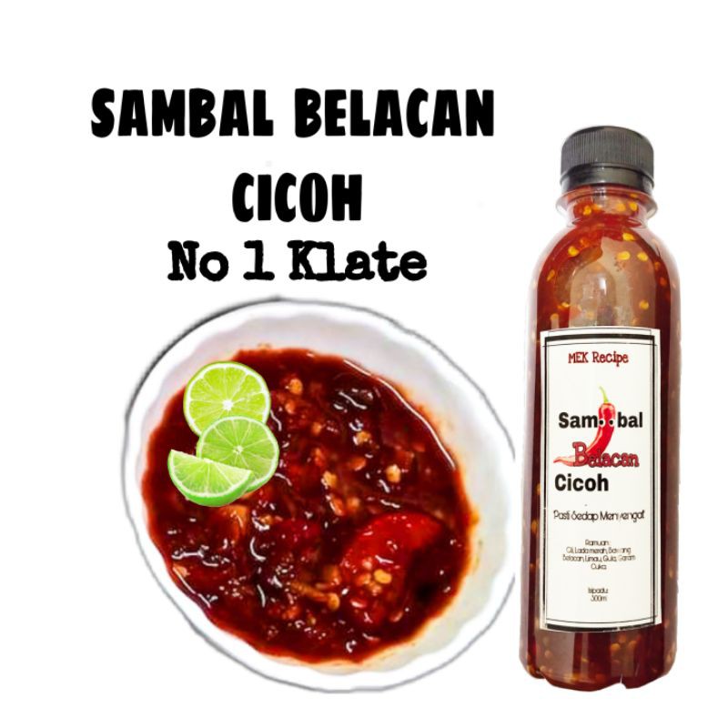 Sambal Belacan Pure Klate Sambal Belacan Ala Kakwok Sambal Belacan Paling Sedap Sambal Kelantan Pes Ikan Sumbat Shopee Malaysia