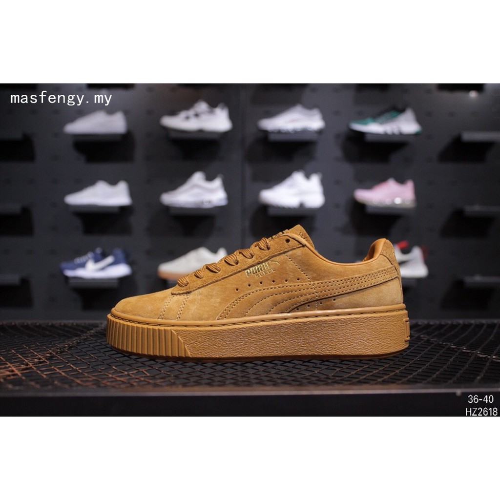 puma brown sneakers