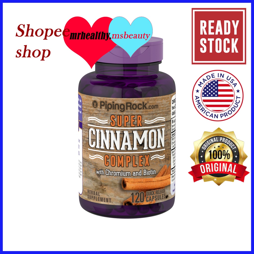 Super Cinnamon Complex w/ Chromium & Biotin, 2500 mg (per serving), 120