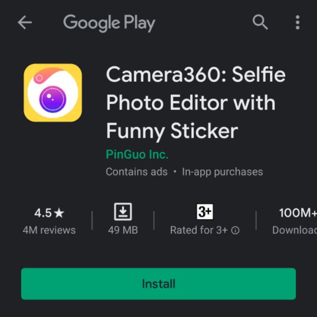 camera360 funny stickers