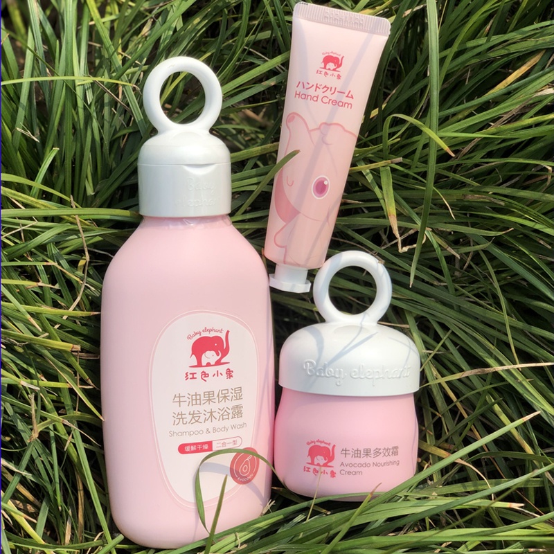 Red Elephant Baby Hair Body Shampoo Supplies Newborn Care Baby Baby Bath Care Set Genuine Shopee Malaysia