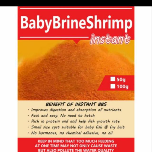 [READY STOCK & LOWEST PRICE] Instant dry artemia BBS Kering fish food