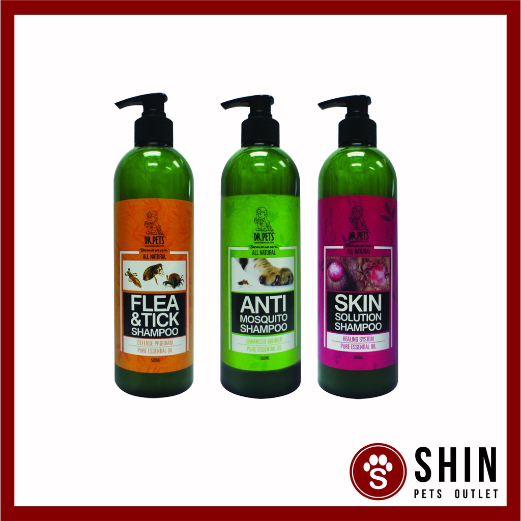 Dr Pets ALL NATURAL NEEM SHAMPOO Flea Tick Anti Mosquitoes Skin