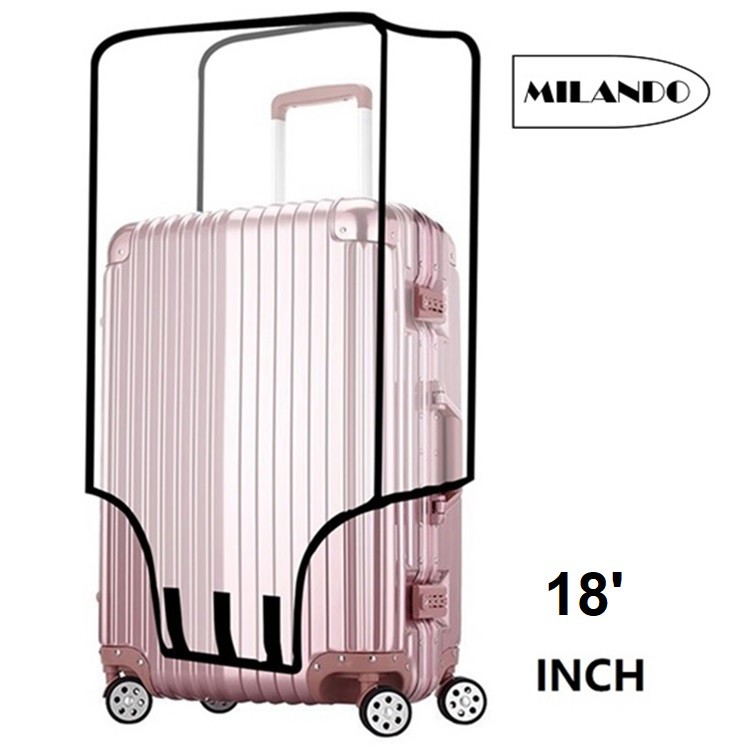 MILANDO Travel Luggage Suitcase Waterproof Luggage Transparent PVC Cover Bagasi (Type 1)