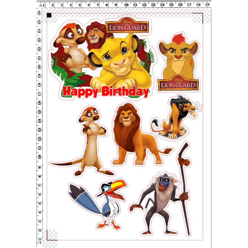 Lion King Cake Topper 001