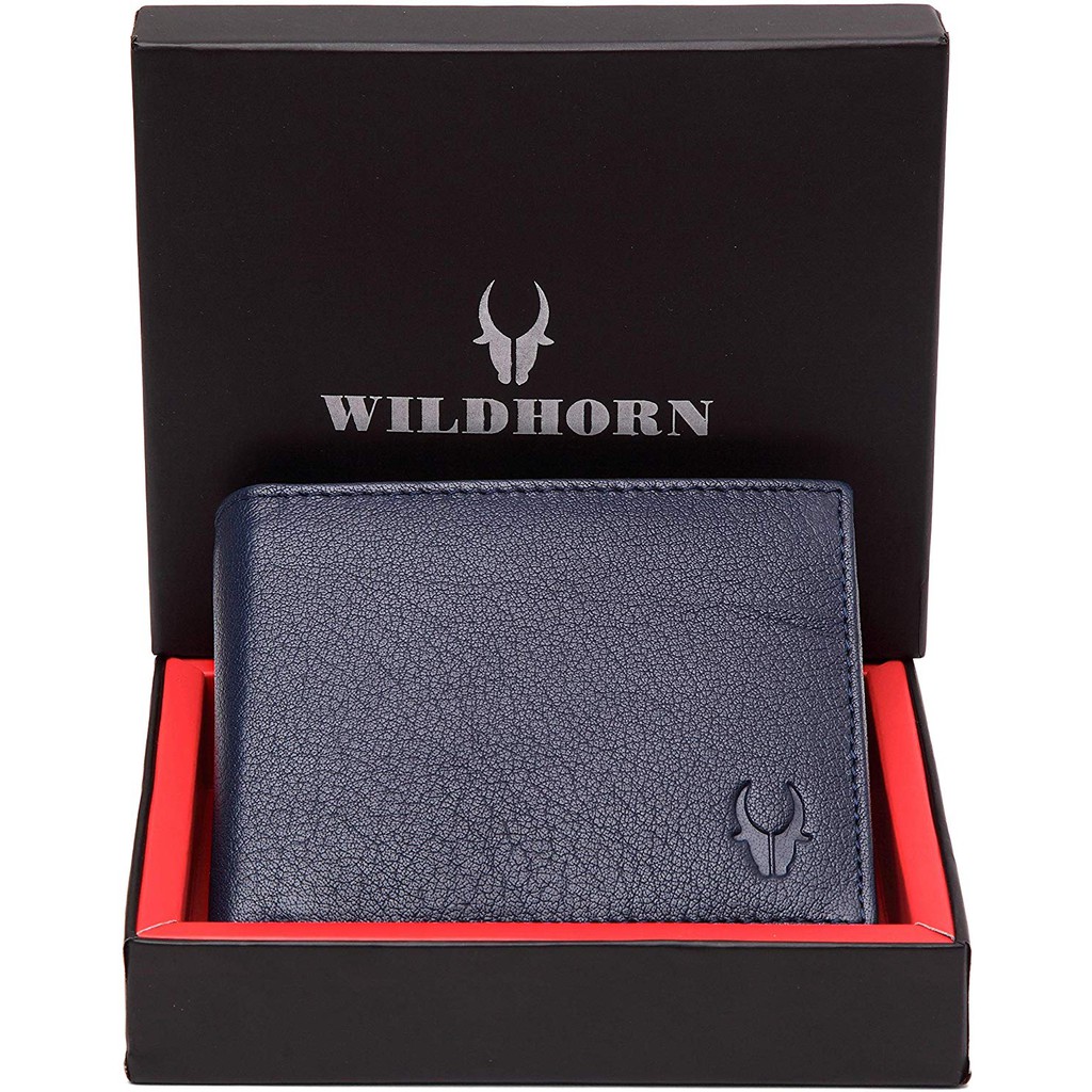 WildHorn Blue Wallet (Genuine Leather) Shopee Malaysia