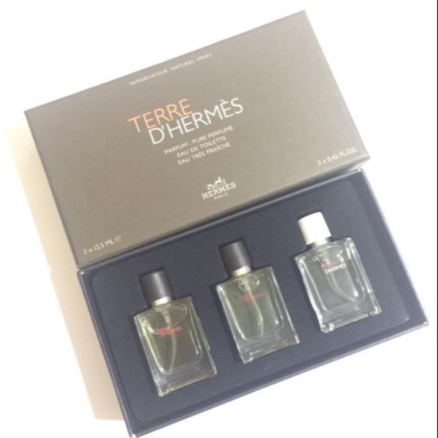 hermes perfume set of 3