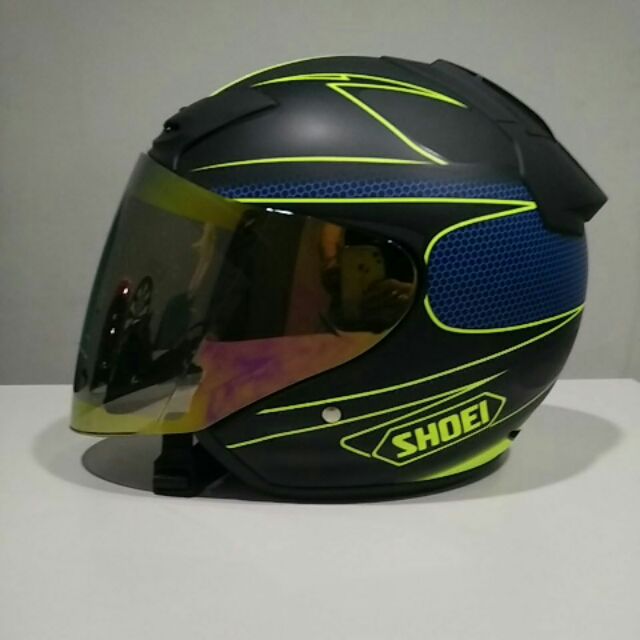 Shoei J Force 4 Fluorescent Yellow Shopee Malaysia