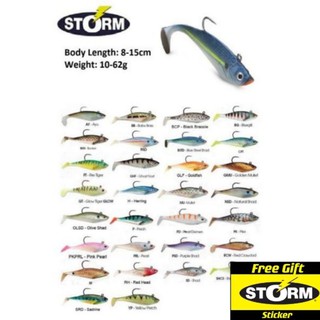 Storm WildEye Swim Shad WSS04 // 11cm // 25g // 3 per pack Soft Plastic Fishing 