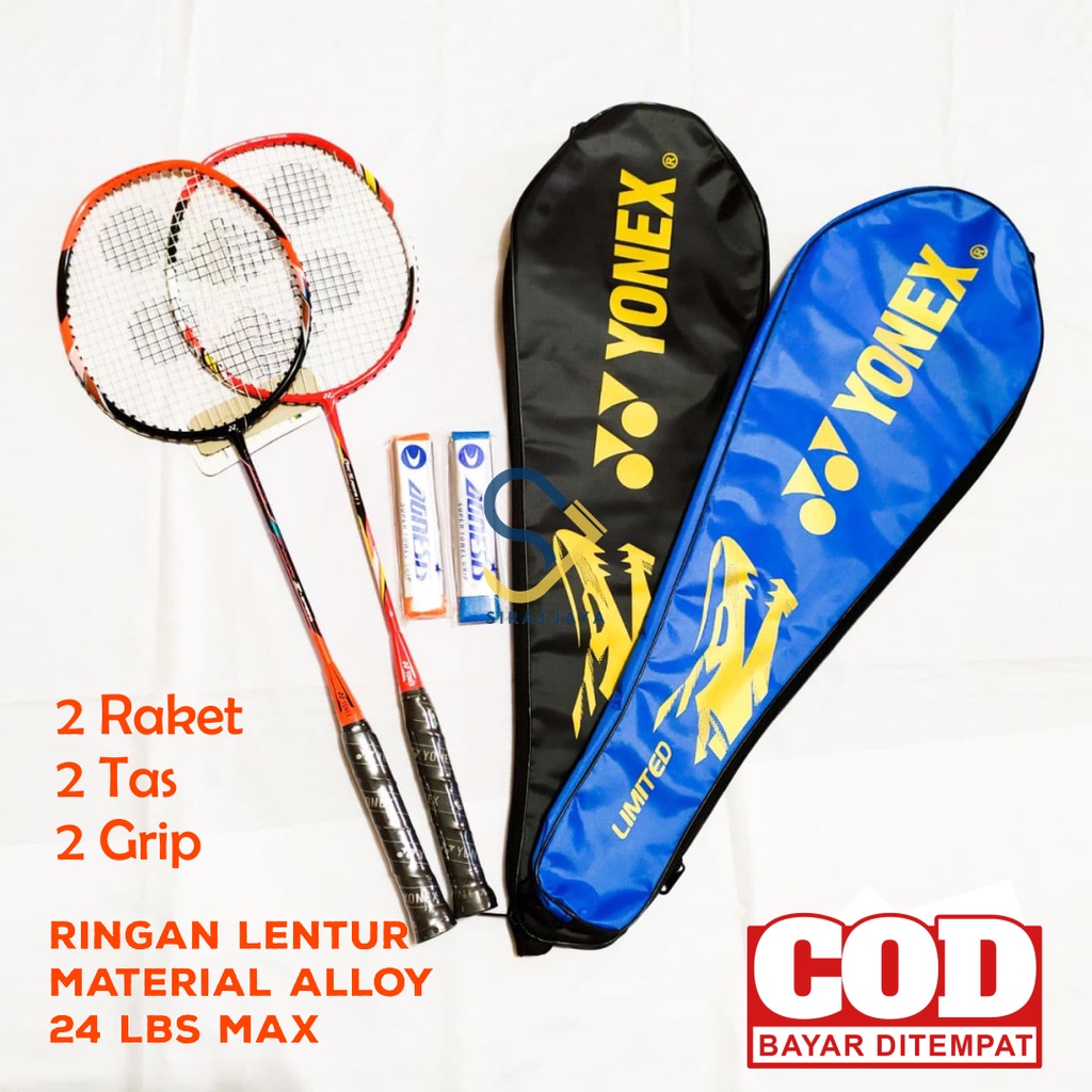 Beginner Badminton Racket Package Contents 2 Yonex Lining Ready FREE Grip Shopee Malaysia