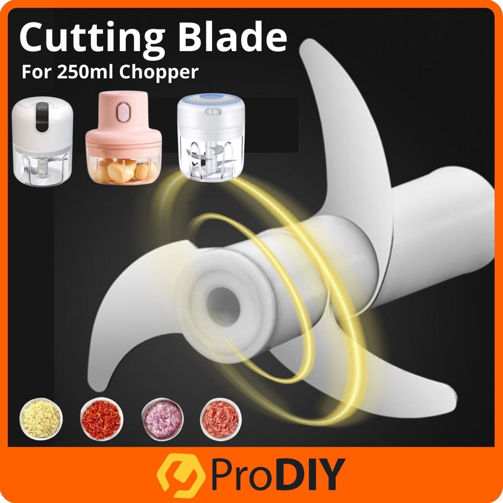 Chopping Cutting Blade For 250ml Mini Electric Rechargeable Chopper Food Processor 3 Blade Replacement Part Pisau Blende