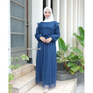 Buy Megan Muslim Dress Muslimah Gamis Moshcrepe Lace Gamis Shari Lace Gamis Seetracker Malaysia