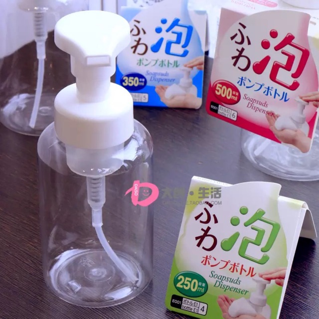 Daiso Foam Type Bottle DAISO Japan Liquid Soap Dispenser with Pump