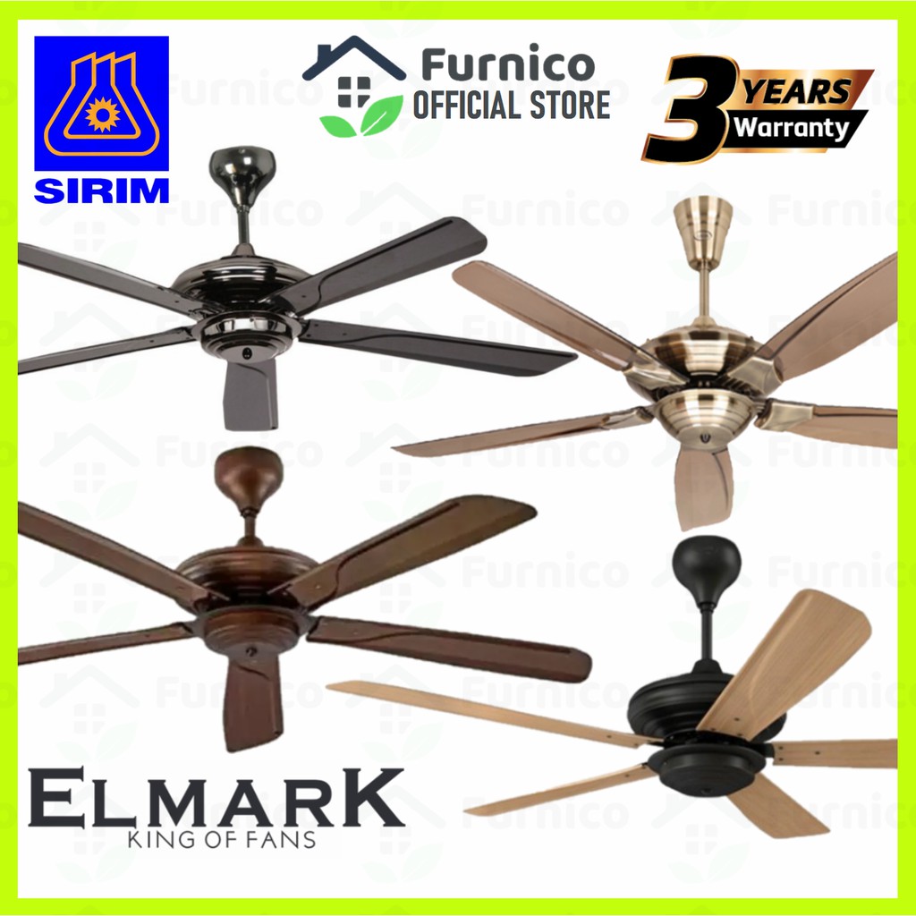 Elmark EL 921 Remote Ceiling Fan 54" Kipas Siling Ceiling Fan with