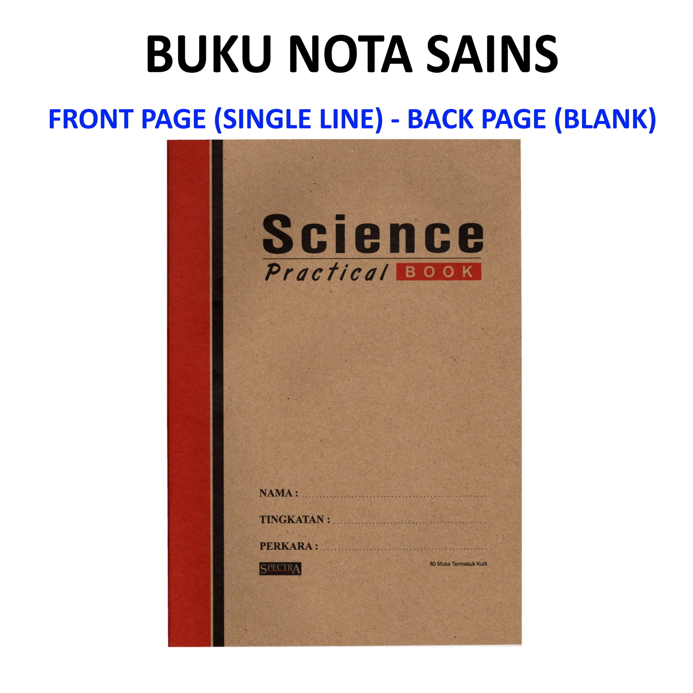 Buy 80 Pages Science Pratical Buku Nota Sains Spectra Seetracker Malaysia