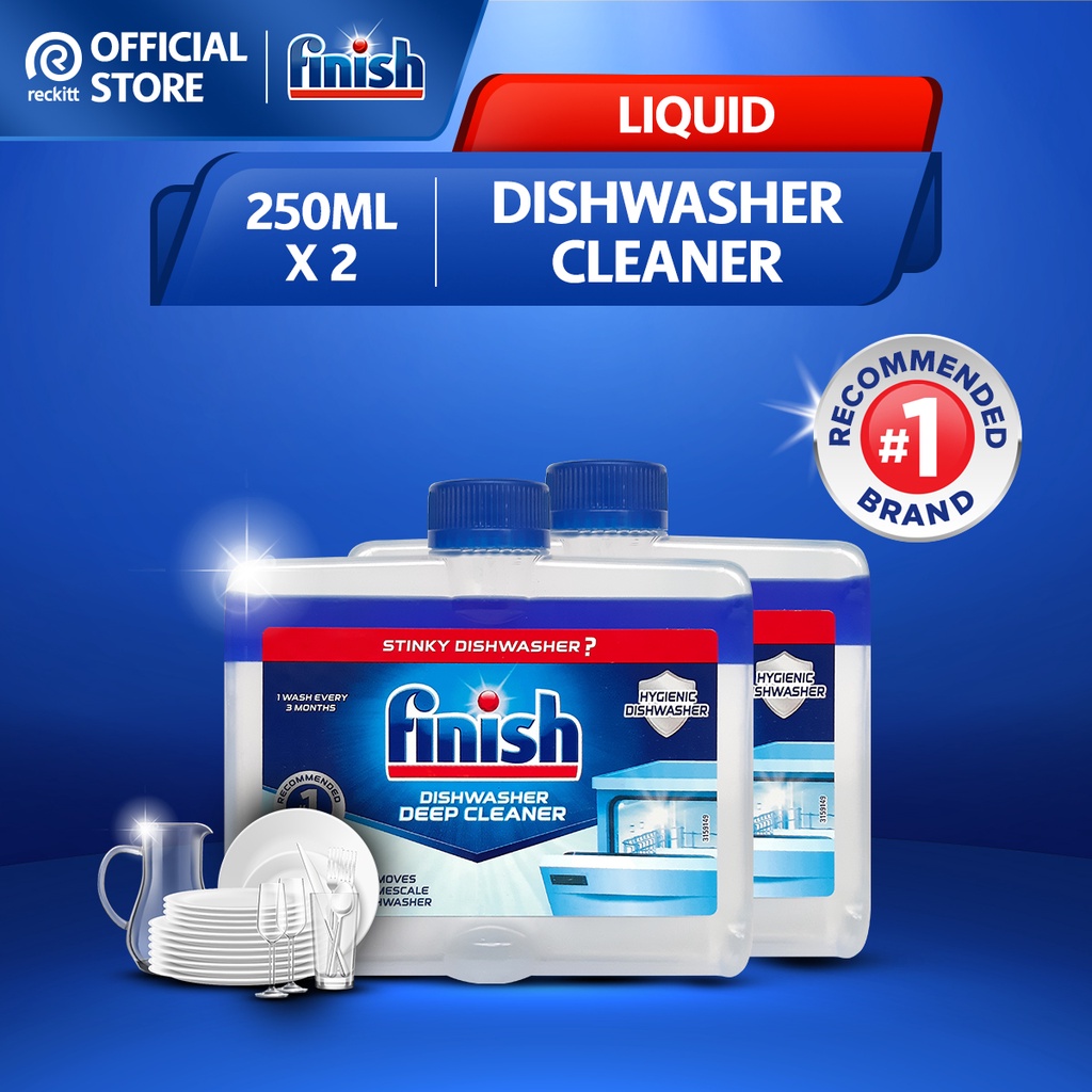 Finish Machine Cleaner Regular Bottle (250ml x 2) Shopee Malaysia