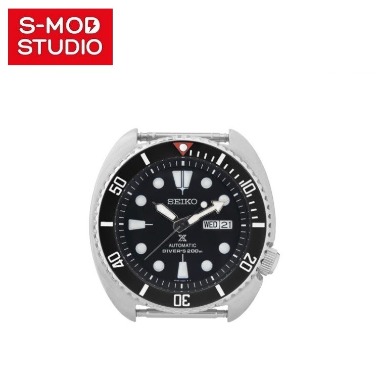 Tokeilab Ceramic Bezel Insert For Seiko SRP777 – Black Turtle, MM300 Style, Flat C3 Lume