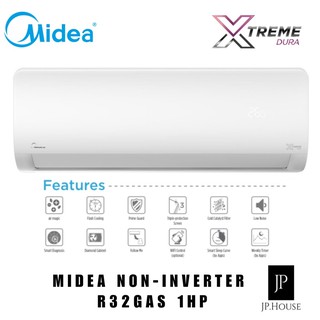 Midea R32 Non Inverter Air Conditioner 1hp Msxd 09crn8 1 0hp Msk4 09crn1 Air Conditioner Wall Mounted Shopee Malaysia