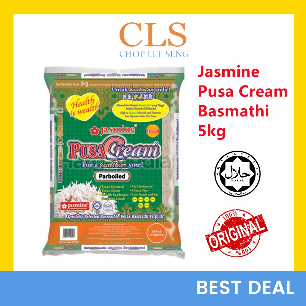 CLS Ekstra 300g Extra Jasmine Pusa Cream / PusaCream Basmathi / Brasmathi / Beras Mathi Parboiled Rice 5kg 5.3kg