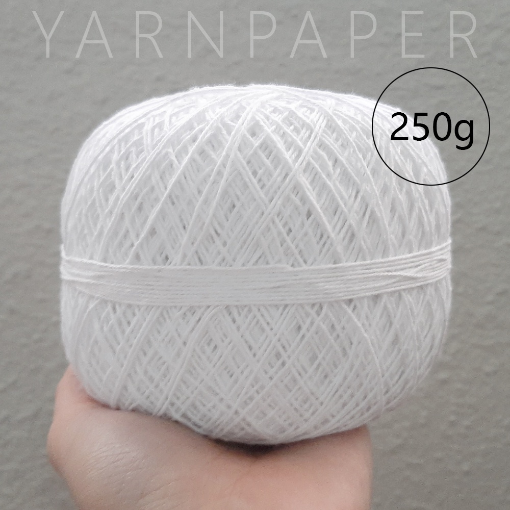 [YARNPAPER] 250g Pure Cotton Lace Yarn 1mm Shopee Malaysia