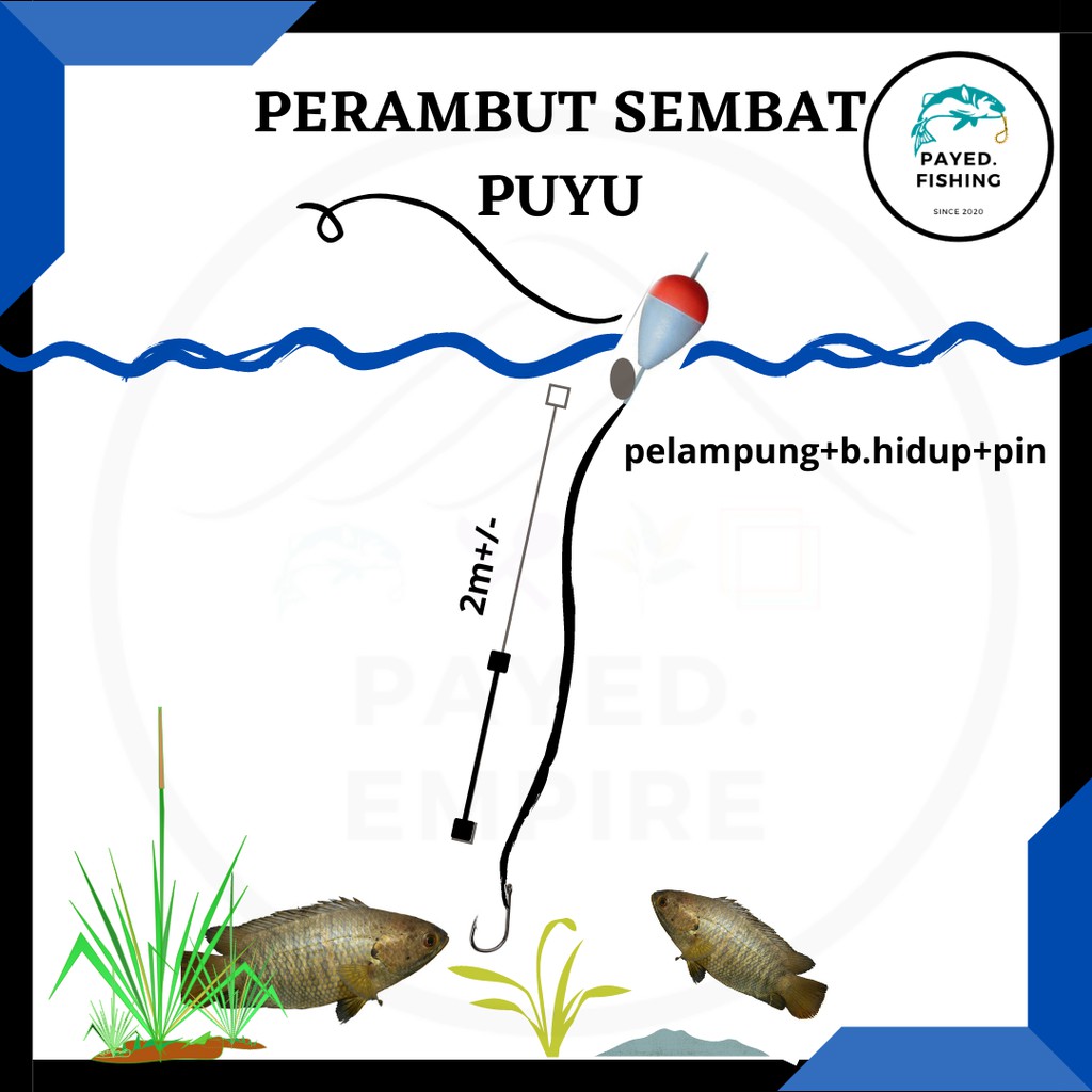 Perambut Sembat Puyu Untuk Kawasan Parit Sungai Tasik 4meter Shopee Malaysia