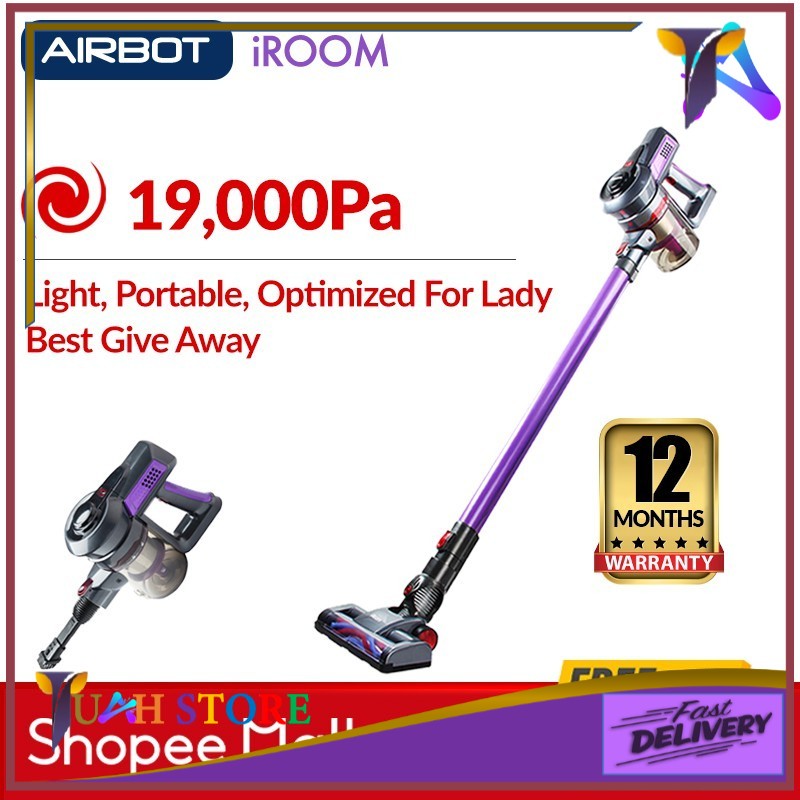 Airbot iRoom Cyclone Cordless Portable Car Vacuum Cleaner 19kPa (12