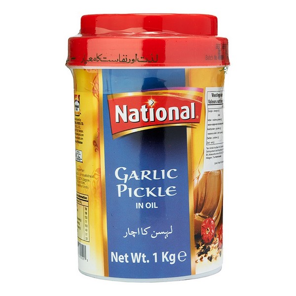 National Achar Garlic Pickle in Oil 500g Jar