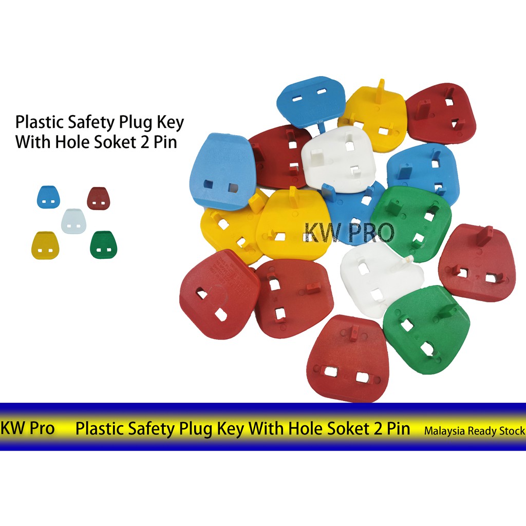 Plastic Safety Plug Key With Hole Socket 2 Pin 2 pin to 3 pin converter