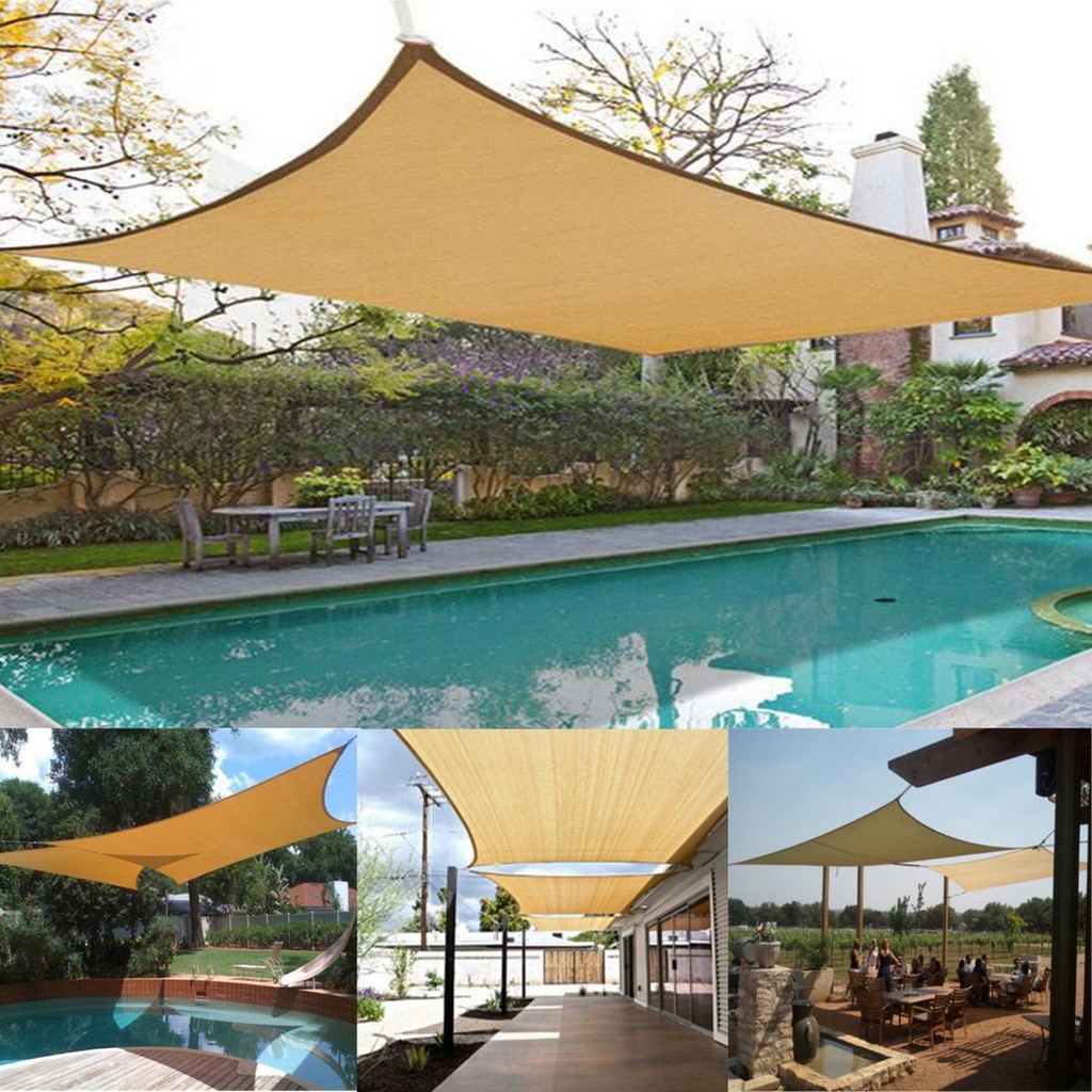 Sun Shade Sail Mesh Net Outdoor Garden Plant Cover Canopy ...