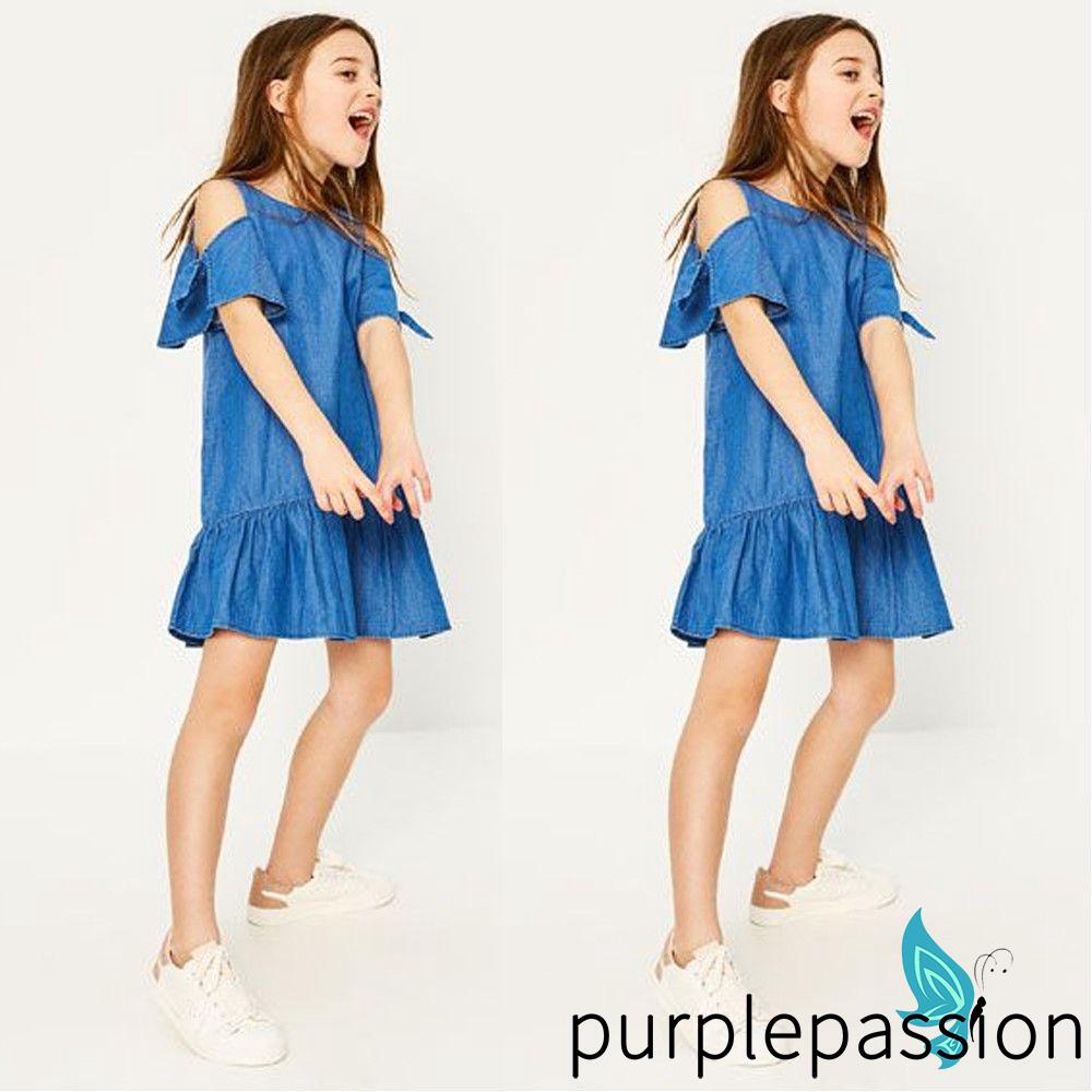 little girl blue jean skirt