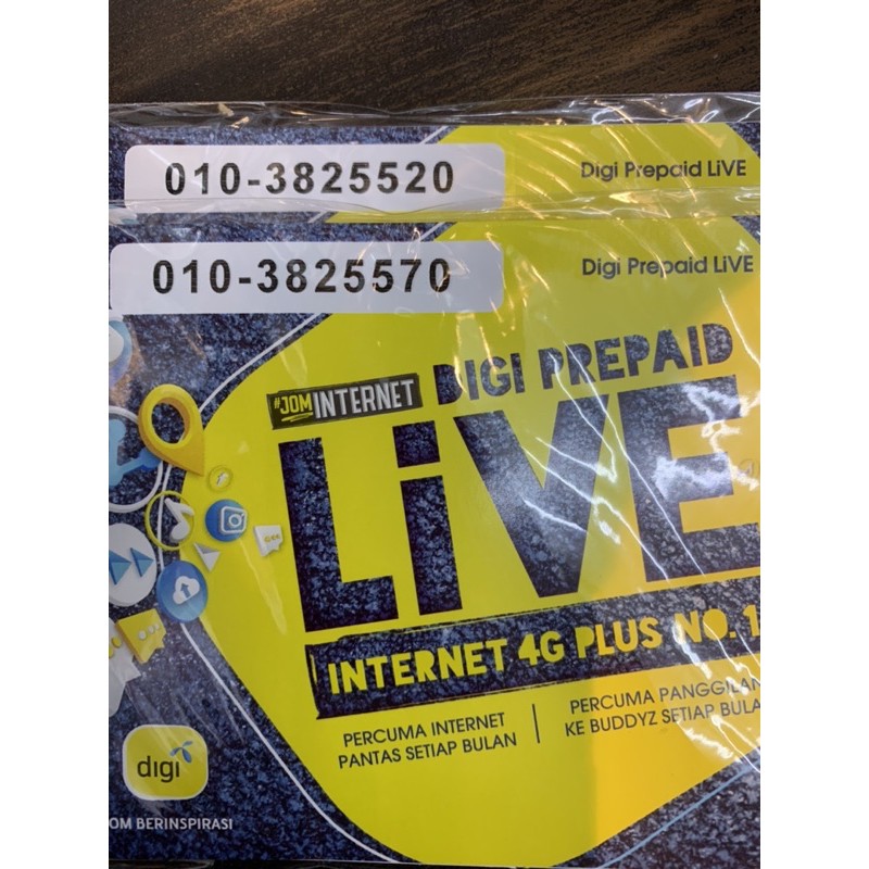 Digi Prepaid Live Simcard Shopee Malaysia