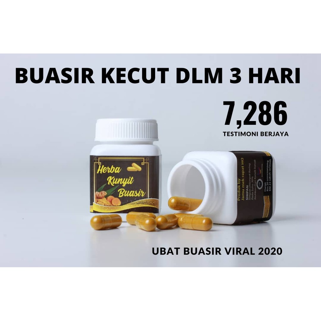 Ubat Buasir Paling Berkesan Mujarab Buasir Kecut Dalam 3 Hari Sahaja Herba Kunyit Buasir Shopee Malaysia