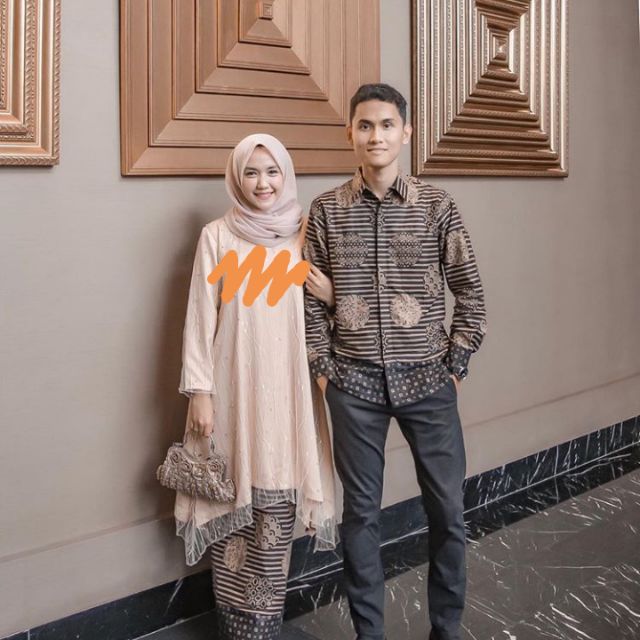 Lulu Couple  Set Batik Baju  Nikah Tunang Kurung Batik 