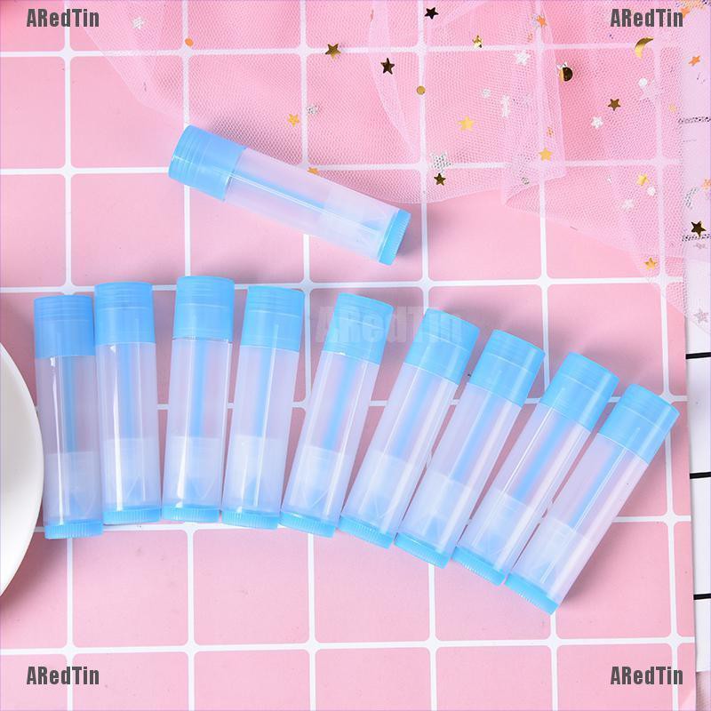 ARedTin 10pcs empty lip balm lipstick cream tube bottle mouth lip balm