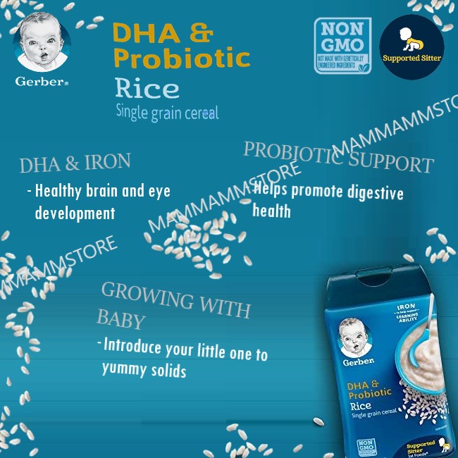 gerber dha probiotic rice