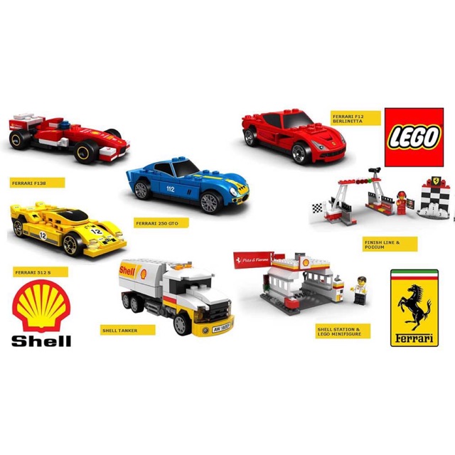 lego ferrari shell