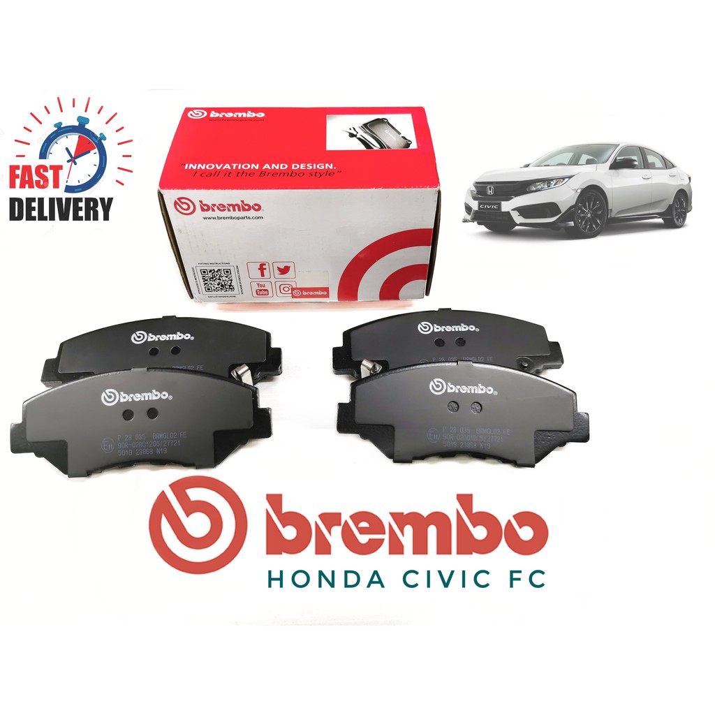 BREMBO FRONT BRAKE PADS FOR HONDA CIVIC FC (TEA) Shopee Malaysia