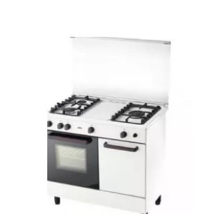 eMarketz ZANUSSI ZCG930W 90CM FREESTANDING 3 GAS BURNER & GAS OVEN