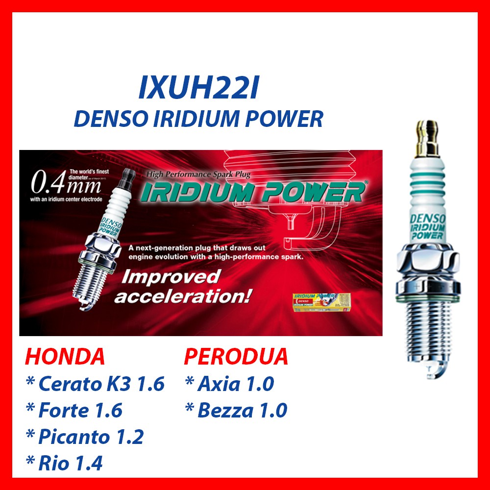 (100% ORIGINAL) IXUH22i DENSO IRIDIUM SPARK PLUG #5356 